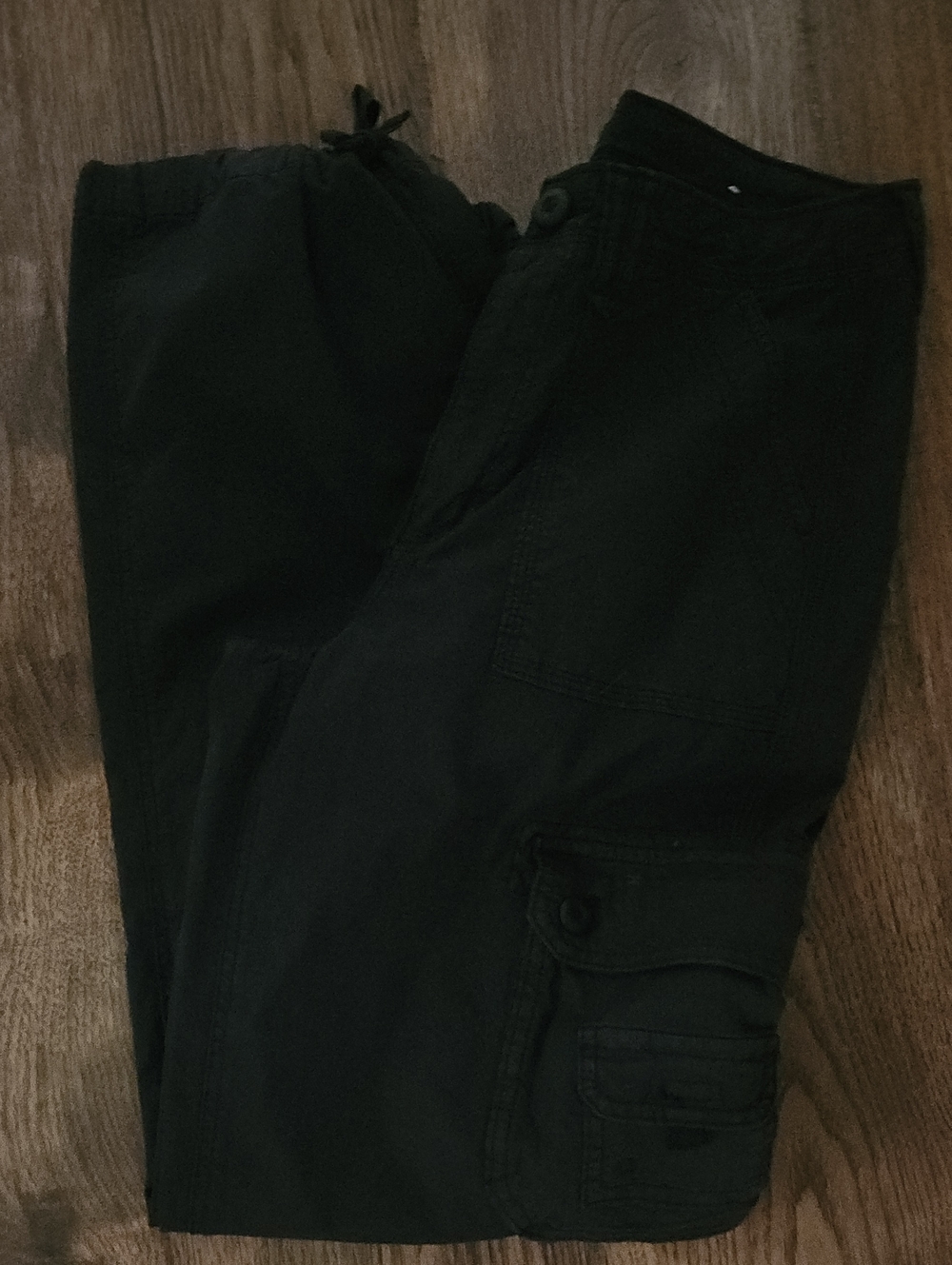 American Eagle Outfitters Black Wide Leg Cargo Pants